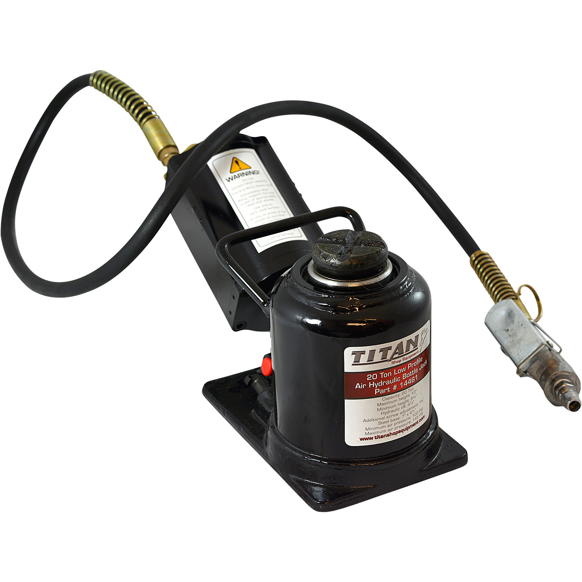 Ame International Low-Profile Bottle Jack, 20-Ton Capacity, Model# 14461